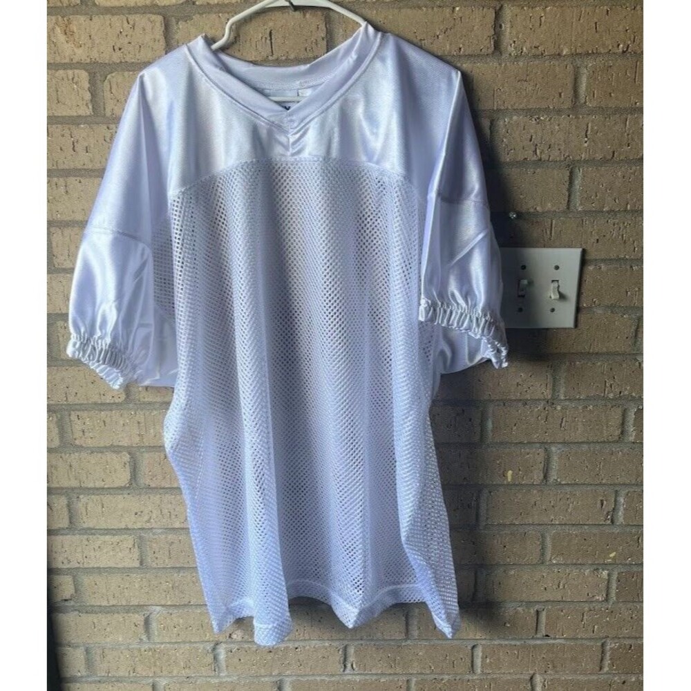 Champro Adult Time Out Practice Football Jersey White Unisex Size 3X